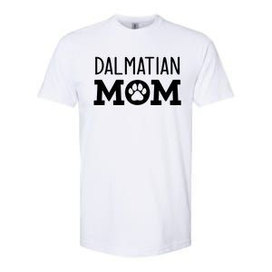 Funny Dalmatian Mom Dog Paw Puppy Retro Softstyle CVC T-Shirt