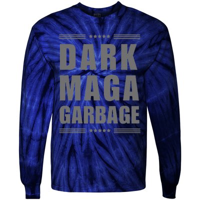 Funny! Dark Maga Garbage Maga Garbage Proud Maga Garbage Tie-Dye Long Sleeve Shirt