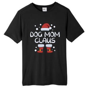 Funny Dog Mom Claus Family Matching Group Christmas Gift Tall Fusion ChromaSoft Performance T-Shirt