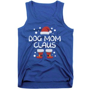 Funny Dog Mom Claus Family Matching Group Christmas Gift Tank Top