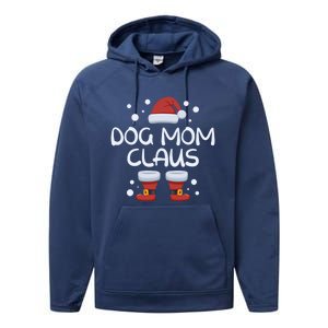 Funny Dog Mom Claus Family Matching Group Christmas Gift Performance Fleece Hoodie