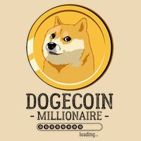 Funny Dogecoin Millionaire Hodl Doge Coin Crypto Zip Tote Bag