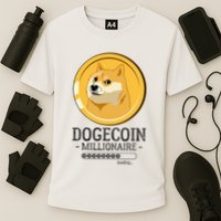 Funny Dogecoin Millionaire Hodl Doge Coin Crypto Cooling Performance Crew T-Shirt