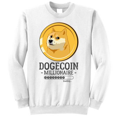 Funny Dogecoin Millionaire Hodl Doge Coin Crypto Sweatshirt