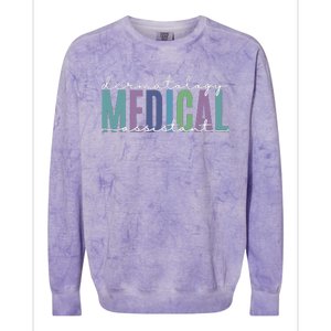 Funny Dermatology Medical Assistant Nurse Physician Colorblast Crewneck Sweatshirt