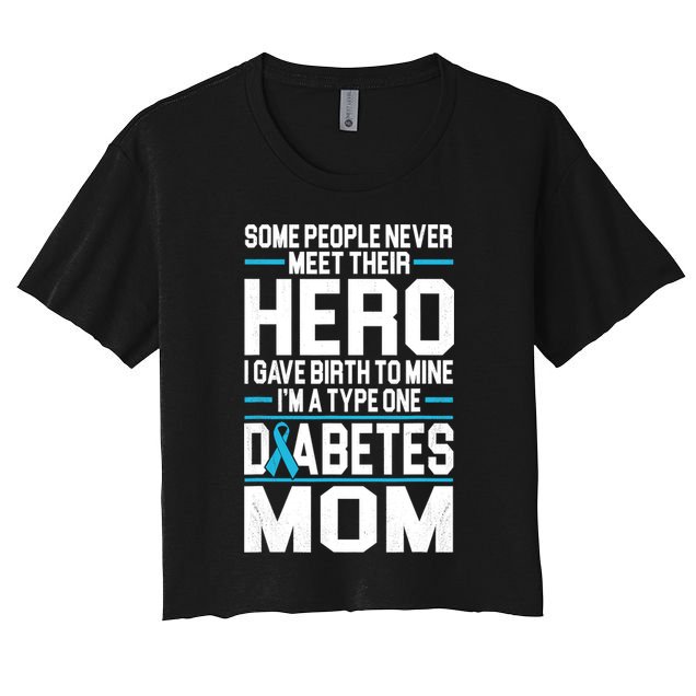 Funny Diabetes Mom Diabetes Crop Top