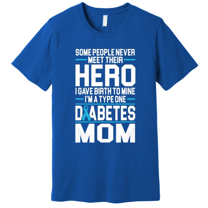 Funny Diabetes Mom Diabetes Premium T-Shirt