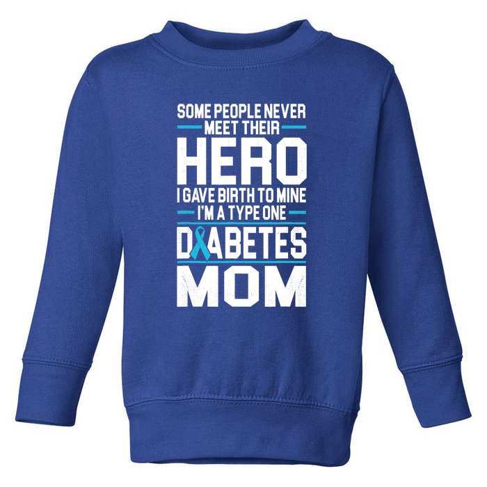 Funny Diabetes Mom Diabetes Toddler Sweatshirt