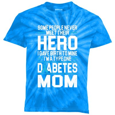 Funny Diabetes Mom Diabetes Kids Tie-Dye T-Shirt