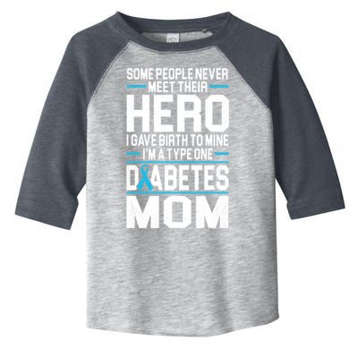 Funny Diabetes Mom Diabetes Toddler Fine Jersey T-Shirt