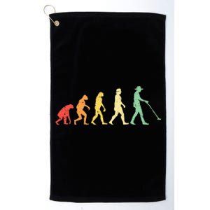 Funny Detectorist Metal Detecting Detectoring Platinum Collection Golf Towel