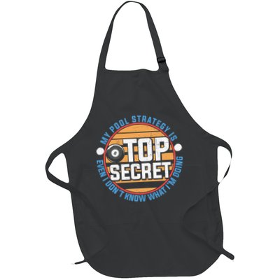 Father's Day My Pool Strategy Is Top Secret Billiards Player Gift For Dad Apron