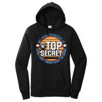 Father's Day My Pool Strategy Is Top Secret Billiards Player Gift For Dad Women's Pullover Hoodie