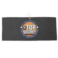 Father's Day My Pool Strategy Is Top Secret Billiards Player Gift For Dad Large Microfiber Waffle Golf Towel
