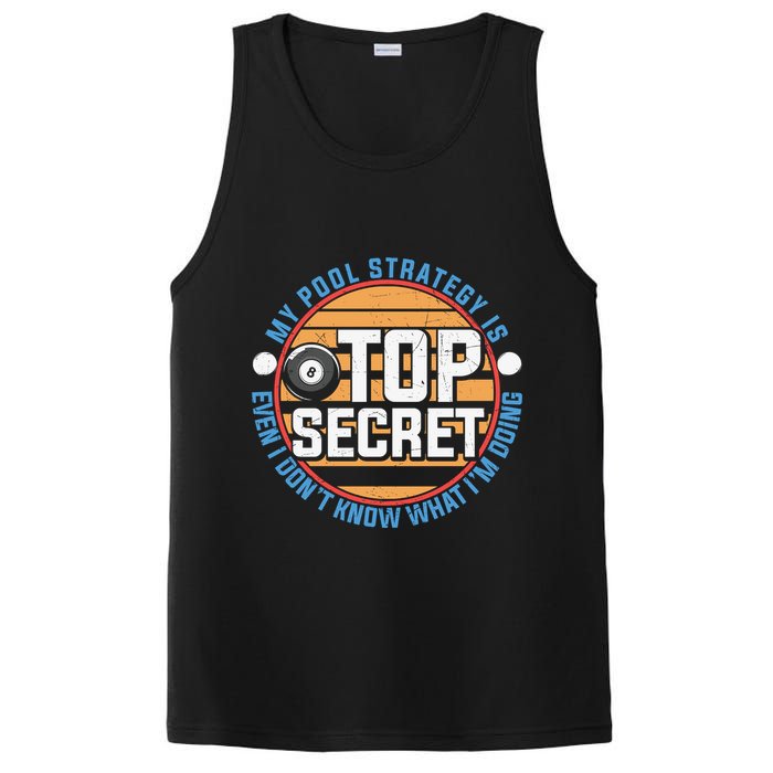 Father's Day My Pool Strategy Is Top Secret Billiards Player Gift For Dad PosiCharge Competitor Tank