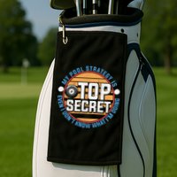 Father's Day My Pool Strategy Is Top Secret Billiards Player Gift For Dad Golf Towel