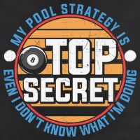 Father's Day My Pool Strategy Is Top Secret Billiards Player Gift For Dad Microfiber Hand Towel