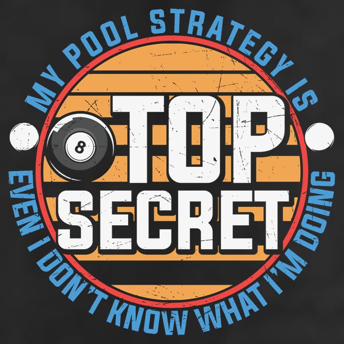 Father's Day My Pool Strategy Is Top Secret Billiards Player Gift For Dad Microfiber Hand Towel