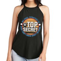 Father's Day My Pool Strategy Is Top Secret Billiards Player Gift For Dad Women's Perfect Tri Rocker Tank