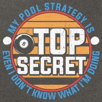 Father's Day My Pool Strategy Is Top Secret Billiards Player Gift For Dad Cotton Canvas Backpack
