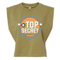 Father's Day My Pool Strategy Is Top Secret Billiards Player Gift For Dad Garment-Dyed Women's Muscle Tee