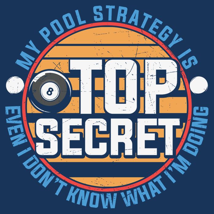 Father's Day My Pool Strategy Is Top Secret Billiards Player Gift For Dad Infant Baby Jersey Bodysuit