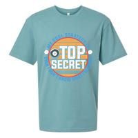 Father's Day My Pool Strategy Is Top Secret Billiards Player Gift For Dad Sueded Cloud Jersey T-Shirt