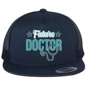 Future Doctor Med School Medical Students Graduate Graphic Gift Flat Bill Trucker Hat