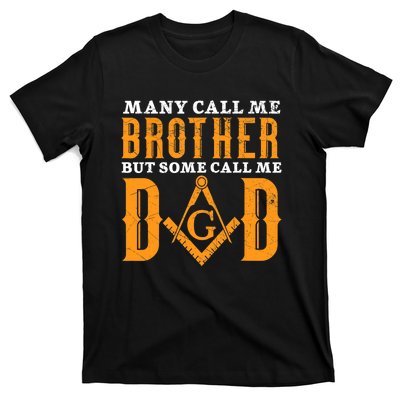 Freemason Dad Masonic Fraternal Freemasonry Square Compass T-Shirt