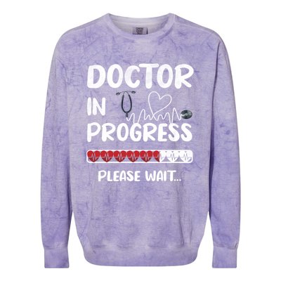 Future Doctor Medical School Student Gift Colorblast Crewneck Sweatshirt