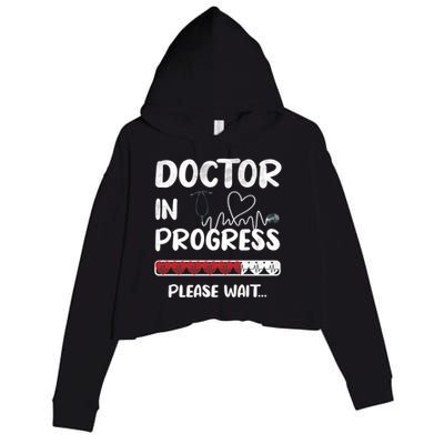 Future Doctor Medical School Student Gift Crop Fleece Hoodie