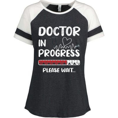 Future Doctor Medical School Student Gift Enza Ladies Jersey Colorblock Tee