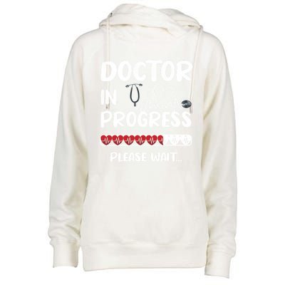 Future Doctor Medical School Student Gift Womens Funnel Neck Pullover Hood