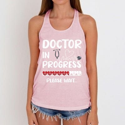 Future Doctor Medical School Student Gift Women's Knotted Racerback Tank