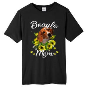 Funny Dog Mom Mothers Day Gift Sunflower Beagle Mom Tall Fusion ChromaSoft Performance T-Shirt