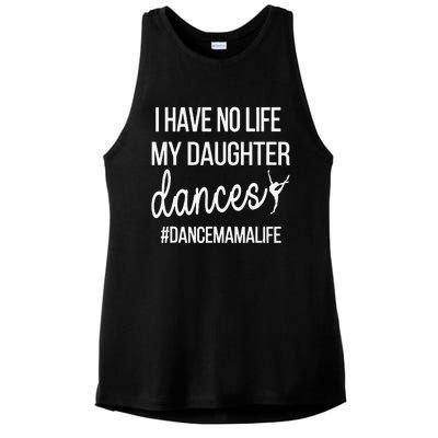 Funny Dance Mama Dance Mom Of A Dancer Mom Ladies PosiCharge Tri-Blend Wicking Tank