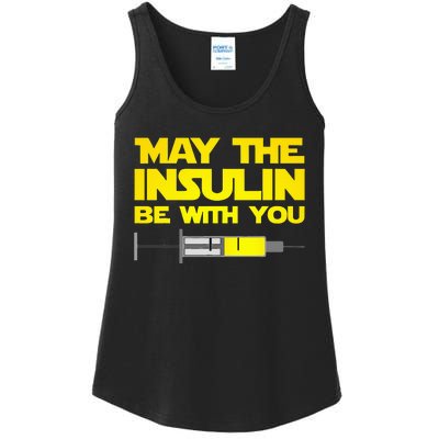 Funny Diabetes May The Insulin Be With You Gift Ladies Essential Tank