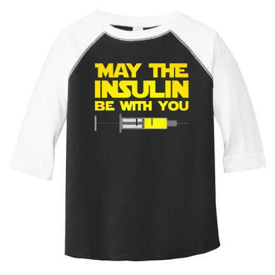 Funny Diabetes May The Insulin Be With You Gift Toddler Fine Jersey T-Shirt