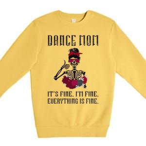 Funny Dance Mom Dancing Mother Of A Dancer Mama Premium Crewneck Sweatshirt