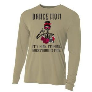 Funny Dance Mom Dancing Mother Of A Dancer Mama Cooling Performance Long Sleeve Crew