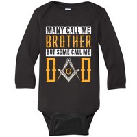 Freemason Dad Masonic Fraternal Freemasonry Square Compass Premium Baby Long Sleeve Bodysuit