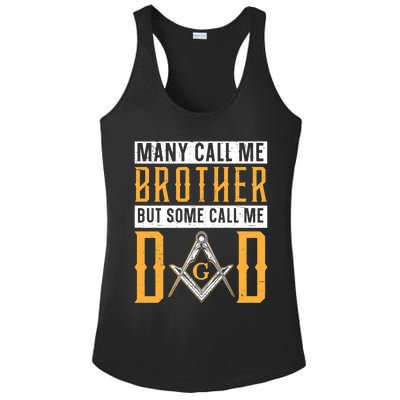 Freemason Dad Masonic Fraternal Freemasonry Square Compass Premium Ladies PosiCharge Competitor Racerback Tank