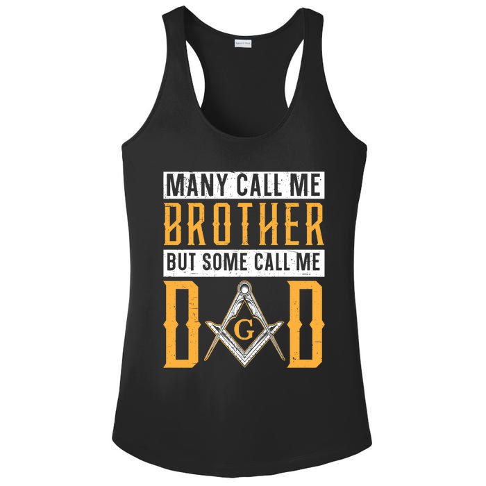 Freemason Dad Masonic Fraternal Freemasonry Square Compass Premium Ladies PosiCharge Competitor Racerback Tank