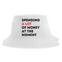 Funny Dad Mom Parents Day Spending A Lot Money At The Moment Sustainable Bucket Hat