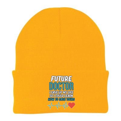 Future Doctor Medical Students Med School Graduate Graphic Gift Knit Cap Winter Beanie