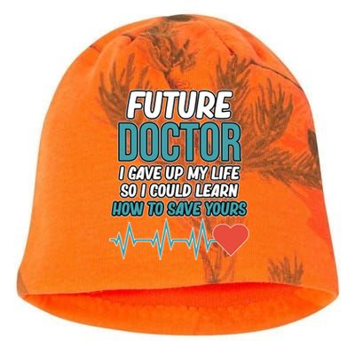 Future Doctor Medical Students Med School Graduate Graphic Gift Kati - Camo Knit Beanie