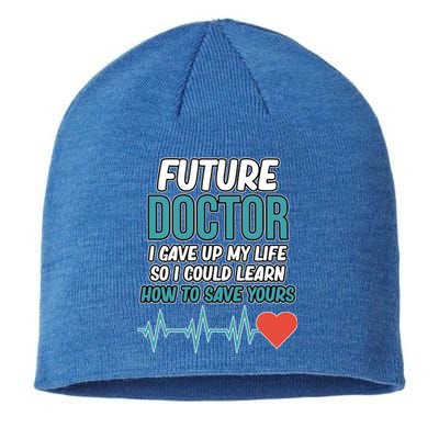 Future Doctor Medical Students Med School Graduate Graphic Gift Sustainable Beanie