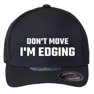 Funny DonT Move IM Edging Flexfit Unipanel Trucker Cap