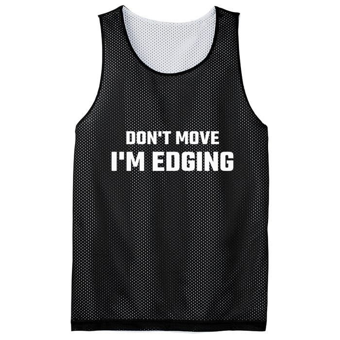 Funny DonT Move IM Edging Mesh Reversible Basketball Jersey Tank
