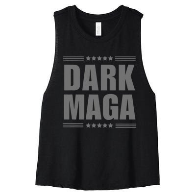 Funny Dark Maga 2024 Maga New! Dark Maga Women's Racerback Cropped Tank